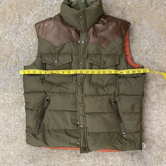 Vintage Penfield Olive Drab Stapleton Down Vest Sz S - Picture 5 of 10